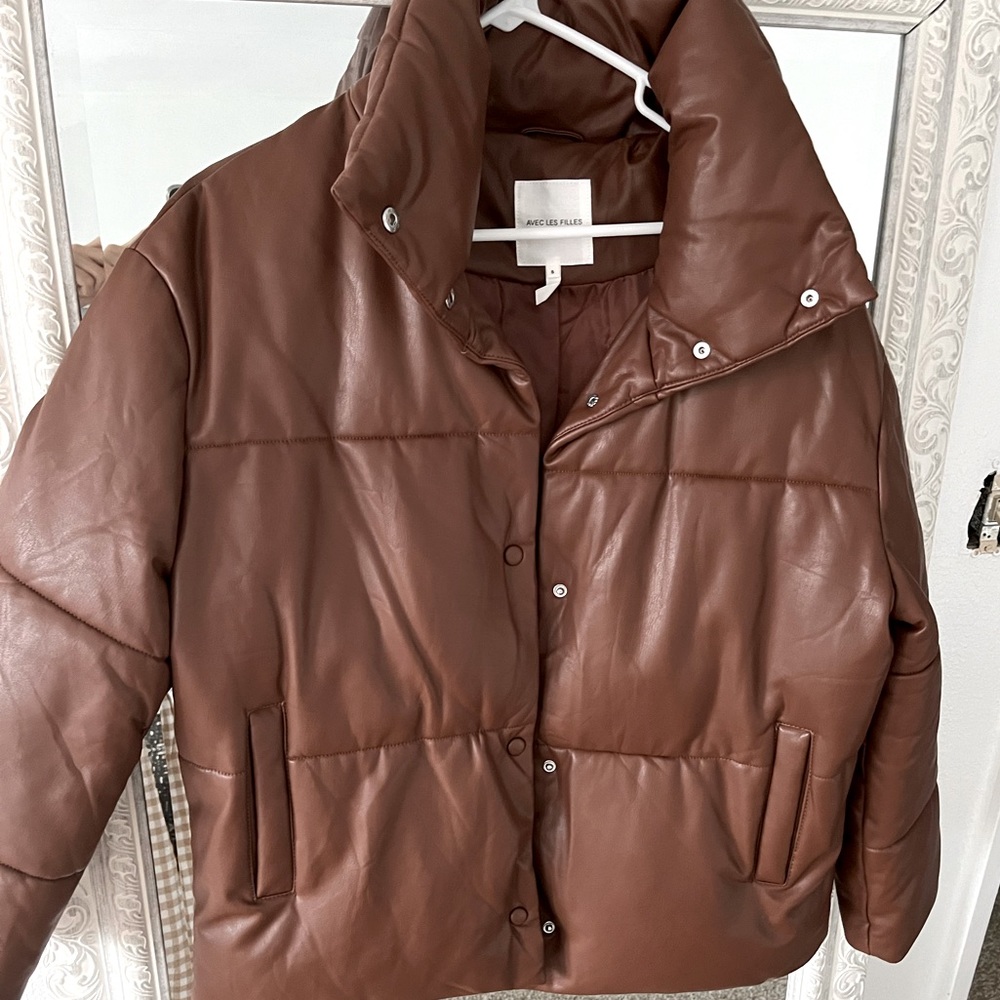 Camel Puffer Coat